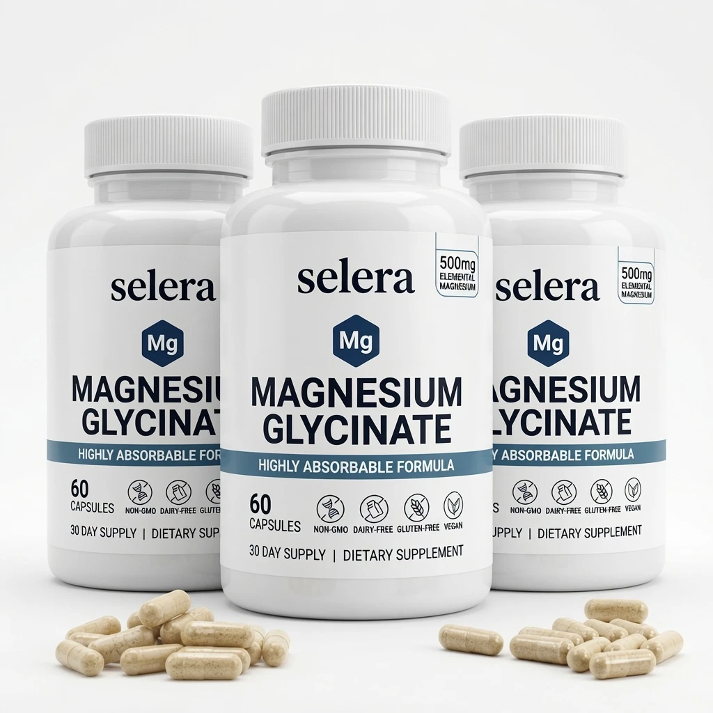 SELERA Magnesium Glycinate 3-bottle bundle